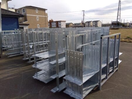 岐阜県岐阜市　スチール手摺　溶融亜鉛メッキ　製作完了　設計